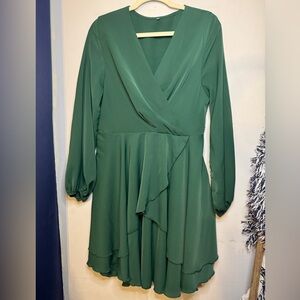 Boutique Elegant Green Women's Dress